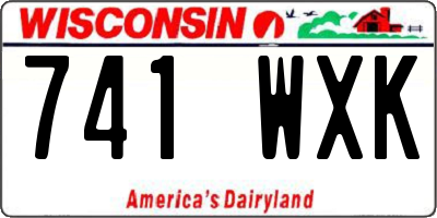 WI license plate 741WXK