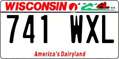WI license plate 741WXL