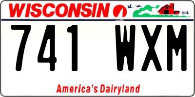 WI license plate 741WXM
