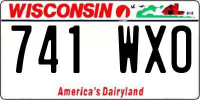 WI license plate 741WXO