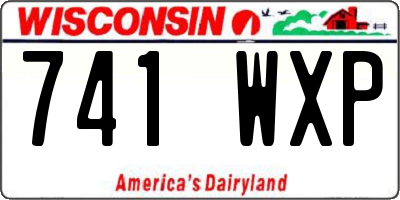 WI license plate 741WXP