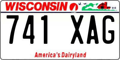 WI license plate 741XAG