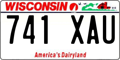 WI license plate 741XAU