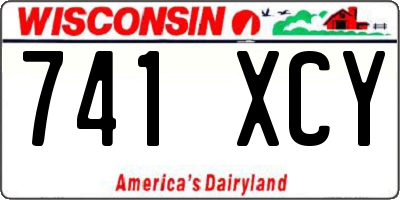 WI license plate 741XCY