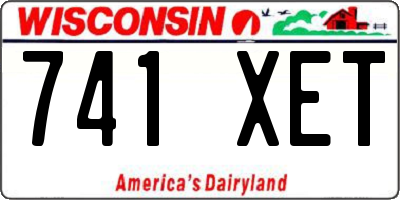 WI license plate 741XET