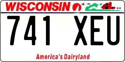 WI license plate 741XEU
