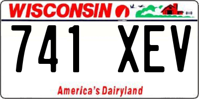 WI license plate 741XEV