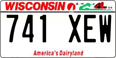 WI license plate 741XEW