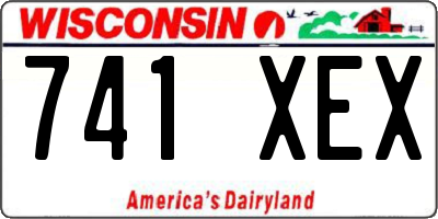 WI license plate 741XEX