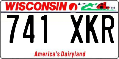 WI license plate 741XKR