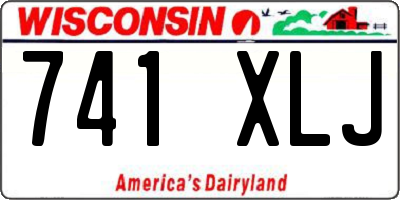 WI license plate 741XLJ