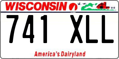WI license plate 741XLL