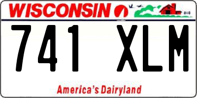 WI license plate 741XLM