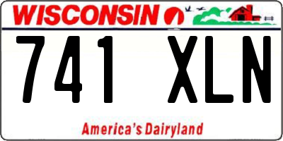WI license plate 741XLN