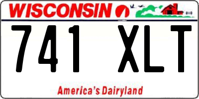 WI license plate 741XLT