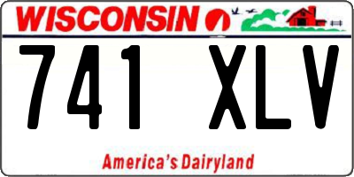 WI license plate 741XLV