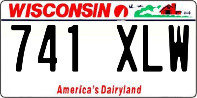 WI license plate 741XLW