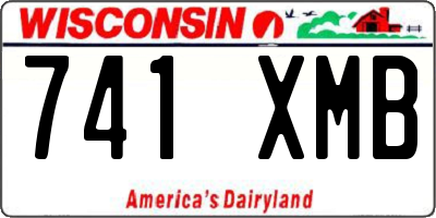 WI license plate 741XMB