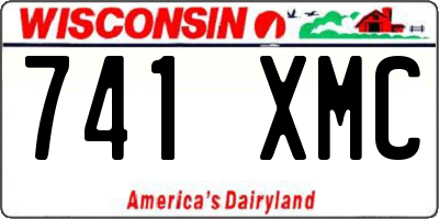 WI license plate 741XMC