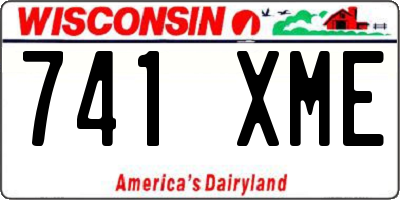 WI license plate 741XME