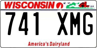 WI license plate 741XMG