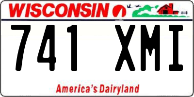 WI license plate 741XMI