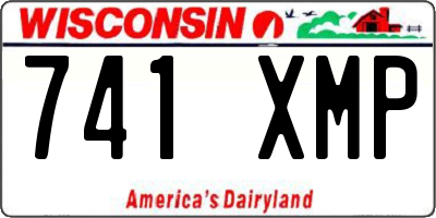 WI license plate 741XMP