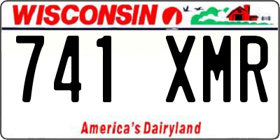 WI license plate 741XMR