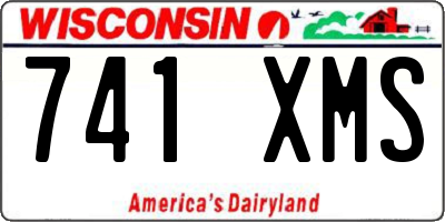 WI license plate 741XMS