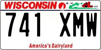 WI license plate 741XMW