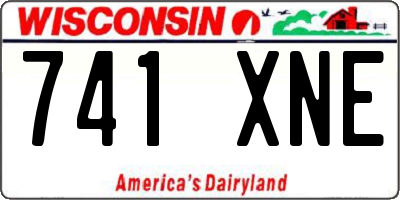 WI license plate 741XNE