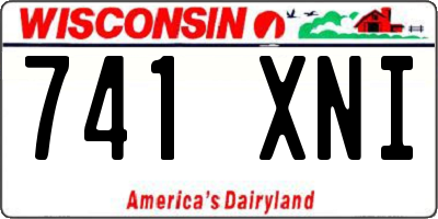 WI license plate 741XNI