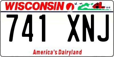 WI license plate 741XNJ