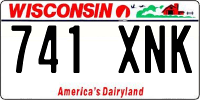 WI license plate 741XNK