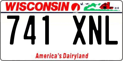 WI license plate 741XNL