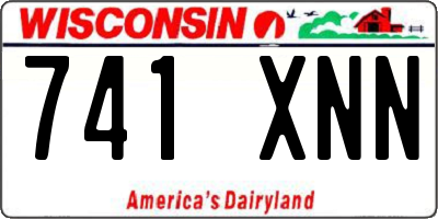 WI license plate 741XNN