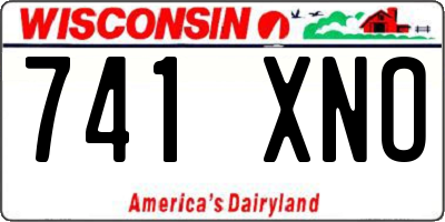 WI license plate 741XNO
