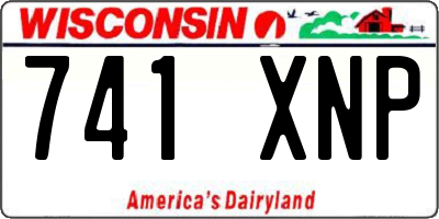 WI license plate 741XNP