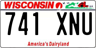 WI license plate 741XNU