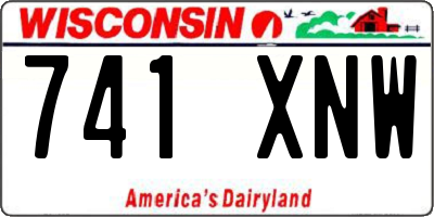 WI license plate 741XNW