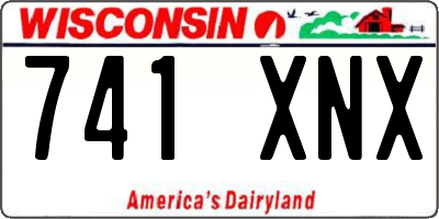 WI license plate 741XNX