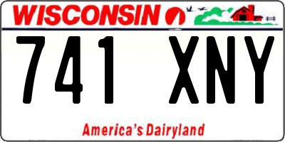 WI license plate 741XNY