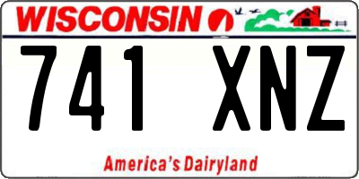 WI license plate 741XNZ