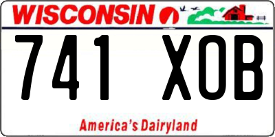WI license plate 741XOB