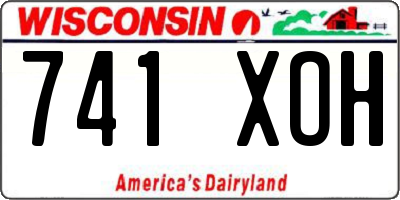 WI license plate 741XOH