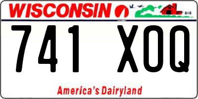 WI license plate 741XOQ