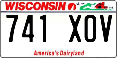 WI license plate 741XOV