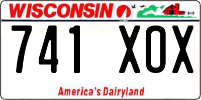 WI license plate 741XOX