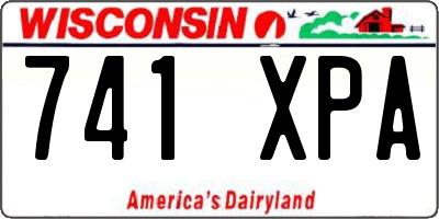 WI license plate 741XPA