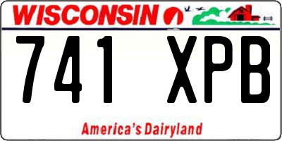 WI license plate 741XPB